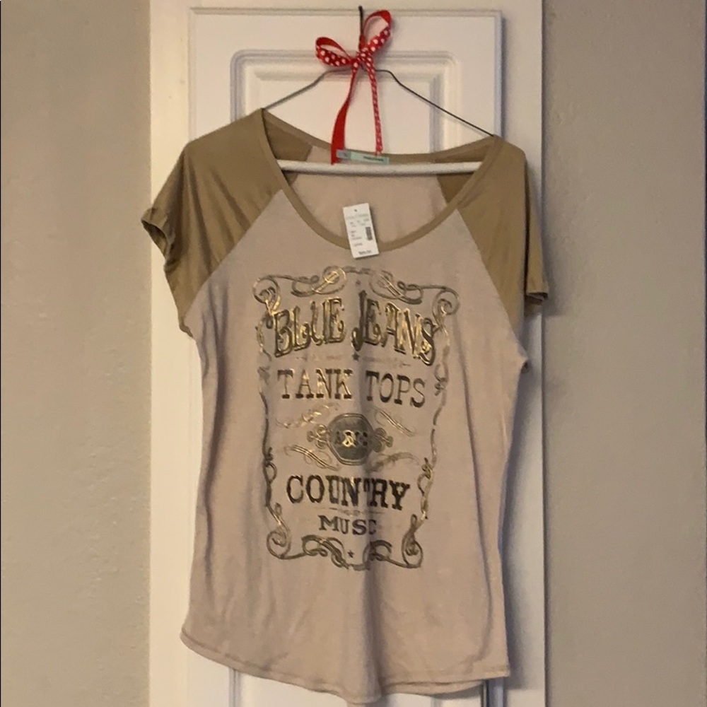 NWT Maurices short sleeve print top